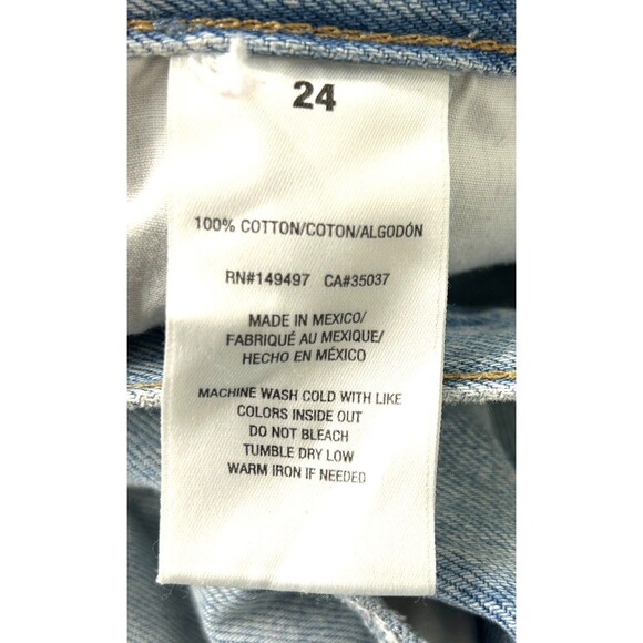 Favorite Daughter Cheshire Jeans Sz 24 Light Blue Straight Leg High Rise 1189R1 - Picture 12 of 12